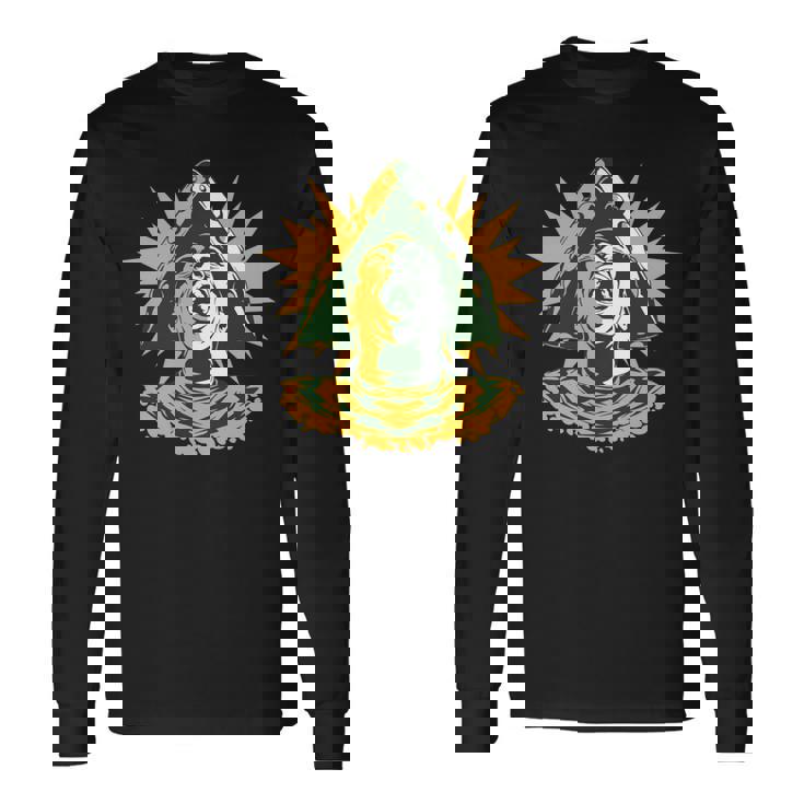 チーズヘッドハット チーズ愛好家のための楽しくチージーハット 長袖tシャツ 長袖Tシャツ