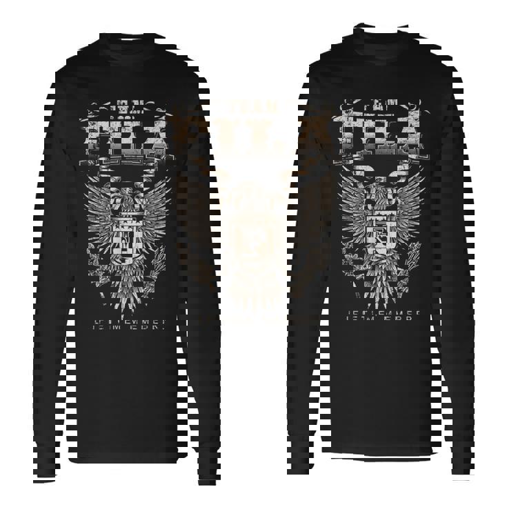 チーム・フィラ・ライフタイム・メンバー-フィラ・ネーム 長袖Tシャツ