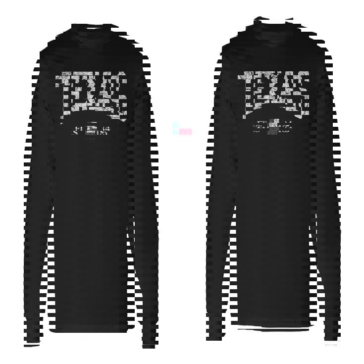 テキサスtシャツ レディース メンズ キッズ テキサス州旗 アンティーク調 長袖tシャツ 長袖Tシャツ
