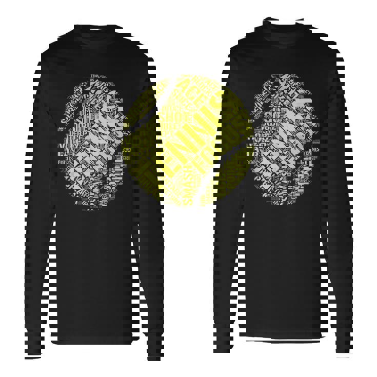 テニス 面白いtシャツ ボール おもしろ 服 ネタ メンズ レディース テニス部 おもしろグッズ 大人 子供 長袖Tシャツ ギフトのアイデア