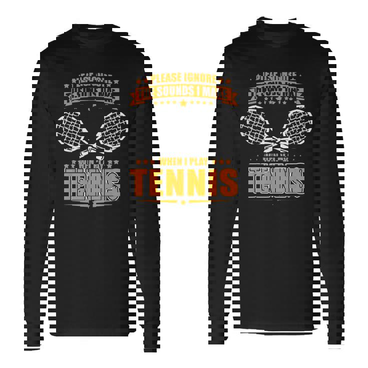 テニスノイズ-面白いテニスシャツ 長袖Tシャツ ギフトのアイデア