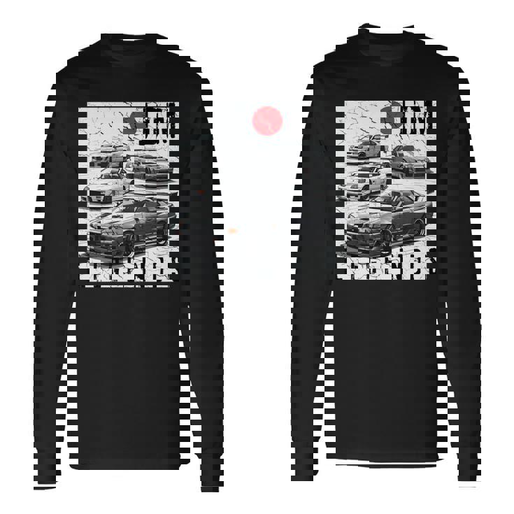 ディストレス Jdm レジェンズ レースカー 国旗 日本製 長袖tシャツ 長袖Tシャツ