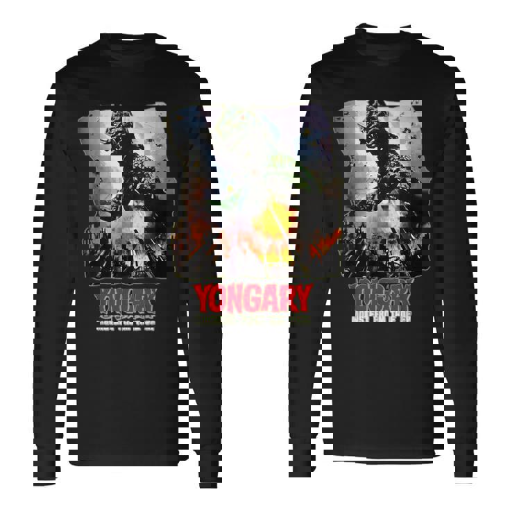 ディープホラーsfからのヨンガリーモンスター 長袖Tシャツ