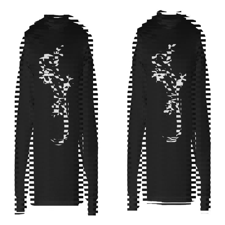 トカゲのヤモリとスケーリーアパレル 長袖Tシャツ