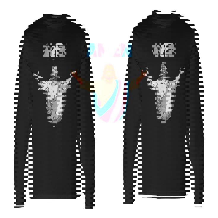 トランスジェンダー・ジーザス 誇りをもって信じ、信仰する。 長袖Tシャツ ギフトのアイデア