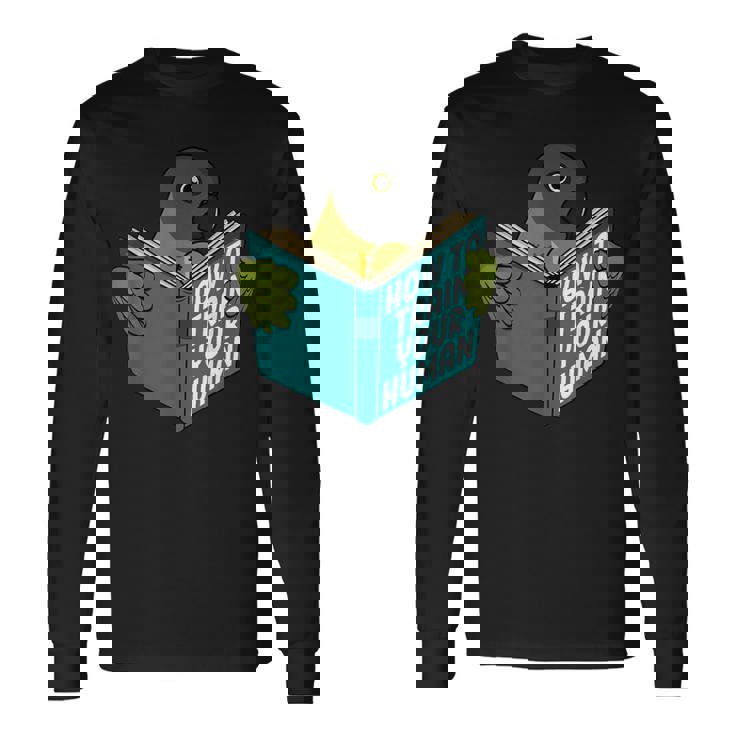 トレイン・ユア・ヒューマン I ブック・パロット I セネガルオウム 長袖Tシャツ