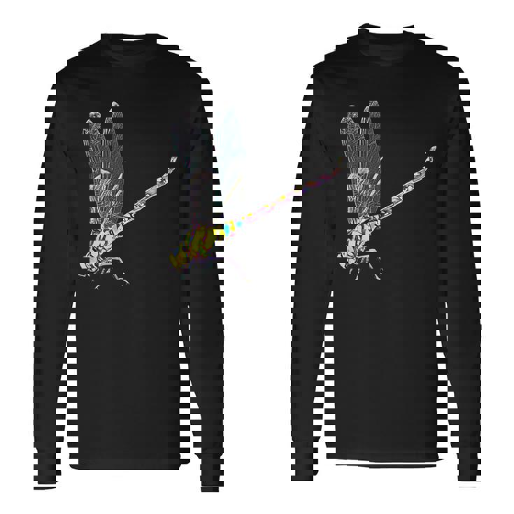 トンボ モチーフ 昆虫 カラフル 羽 虫 トンボ 長袖Tシャツ ギフトのアイデア