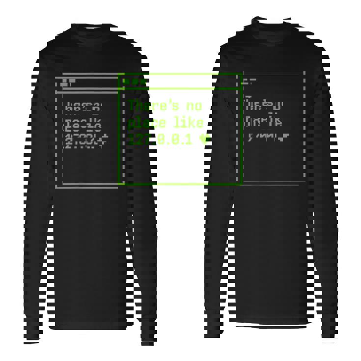 ドイツ語のテキストipを使用した127001ギフトアイデアのような場所はありません 長袖Tシャツ