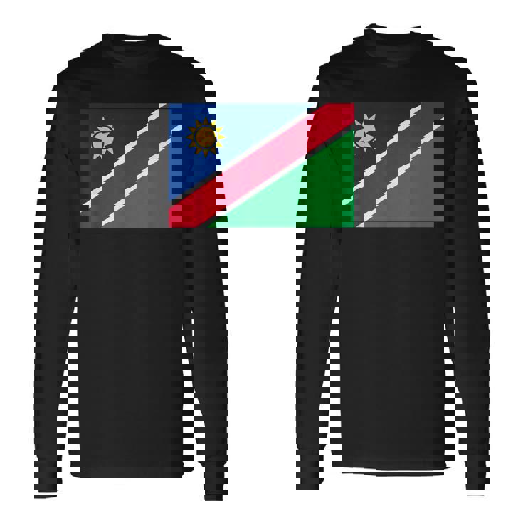 ナミビアの国旗 長袖Tシャツ ギフトのアイデア