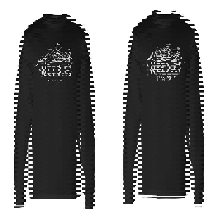 ニードルズ・ハイウェイ・サウスダコタ・モーターサイクル 長袖Tシャツ ギフトのアイデア