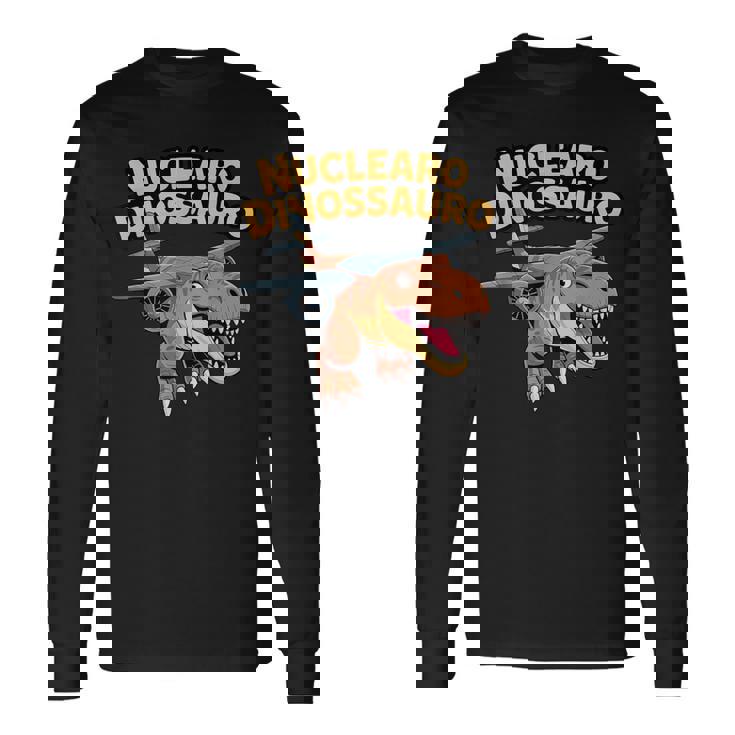 ヌクレアーロ ディノサウロ ウイルス イタリアン ブレイン ミーム 長袖Tシャツ