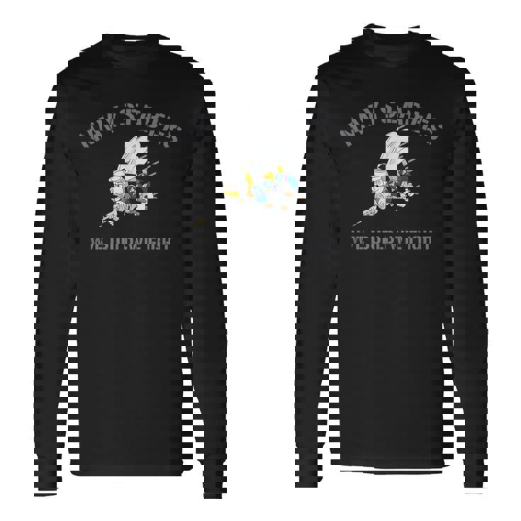 ネイビーシービーズ俺たちが造る-俺たちは戦う 長袖Tシャツ