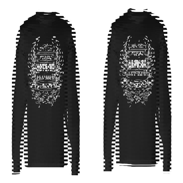 ノートン-チームノートンライフタイムメンバー-ノートンファミリー 長袖Tシャツ