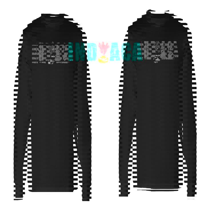 ハンドバドミントン インディアカプレイ インディアカ選手 インディアカ 長袖Tシャツ