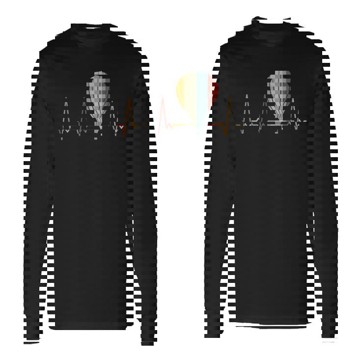 ハートビート熱気球 長袖Tシャツ