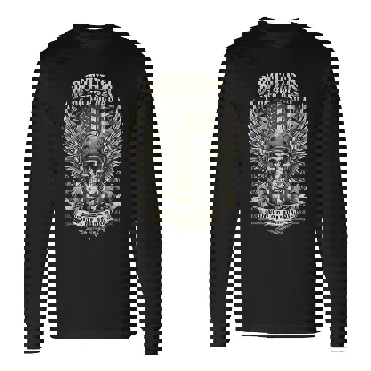 バイカー スカル メカニック アメリカの国旗 ビンテージ バイク 長袖Tシャツ ギフトのアイデア