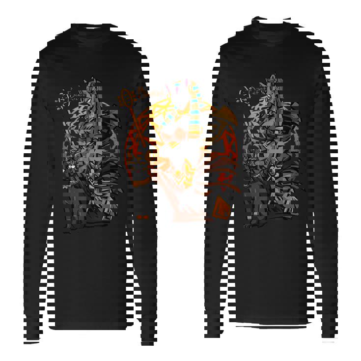 バステット エジプト 猫の女神 古代エジプト神話 神 長袖Tシャツ