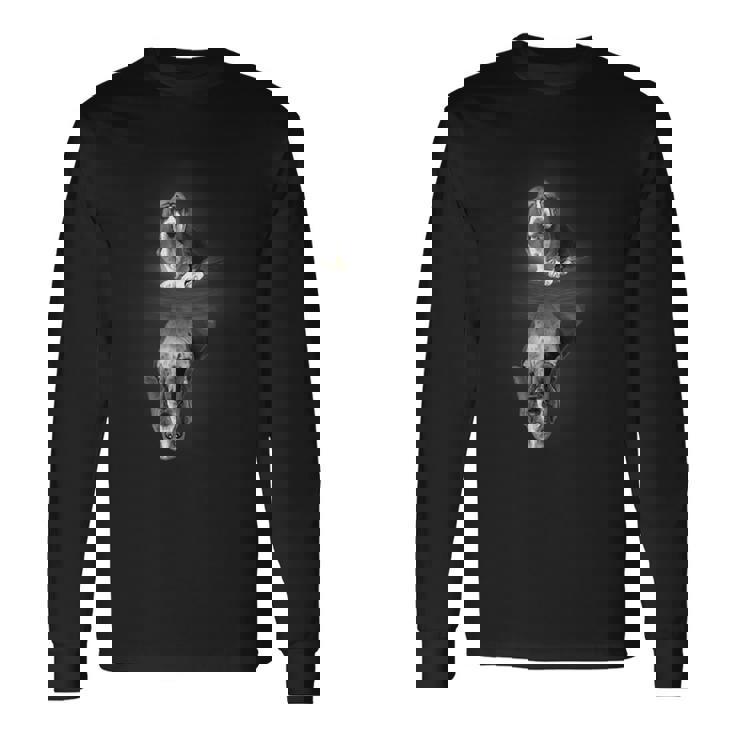 バセットハウンドドッグtシャツ 長袖Tシャツ