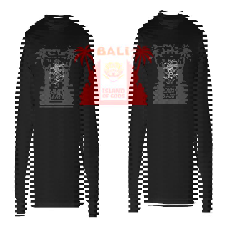 バリ島 バロンマスク バリの神話 邪悪な魔女 神殿 悪魔の女王 ガルダ バリ島 神 インドネシア 島 お土産 ウブド 長袖Tシャツ