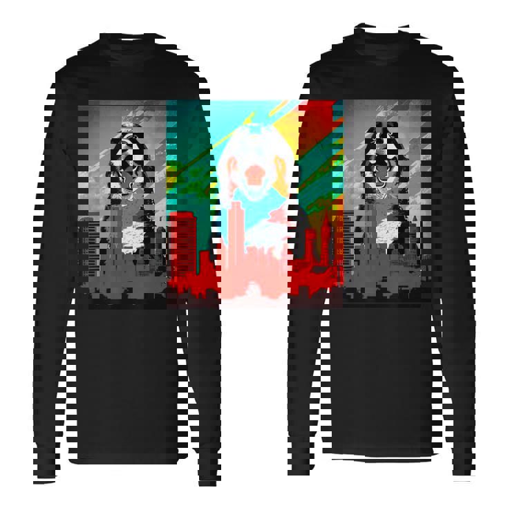 バーニーズマウンテンドッグ 犬 面白いtシャツ おもしろ イヌ メンズ 面白い グッズ かわいい 服 ネタ 長袖Tシャツ