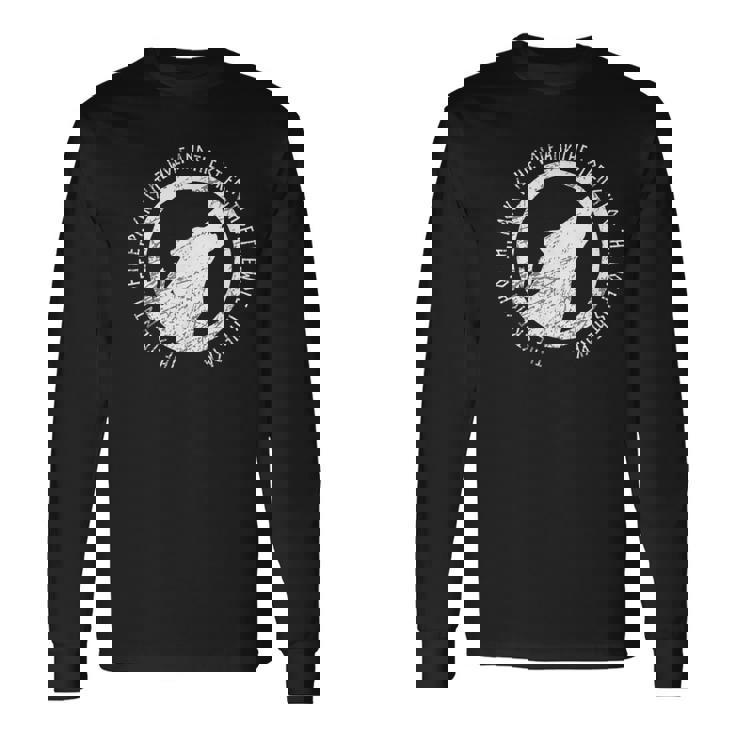 パックの強みはウルフ・キンドレッド・ウルフ・パック・スクワッド 長袖Tシャツ