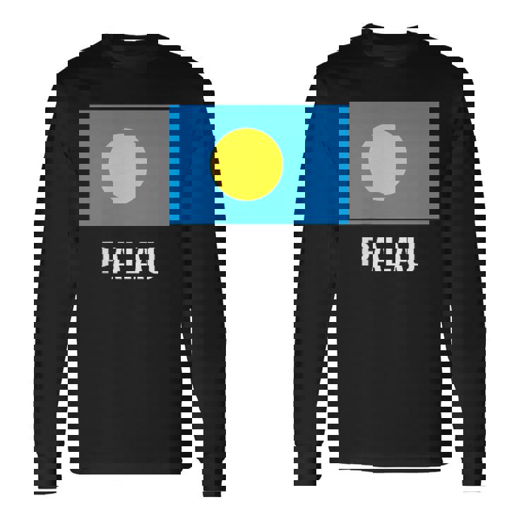 パラオの国旗 長袖Tシャツ ギフトのアイデア