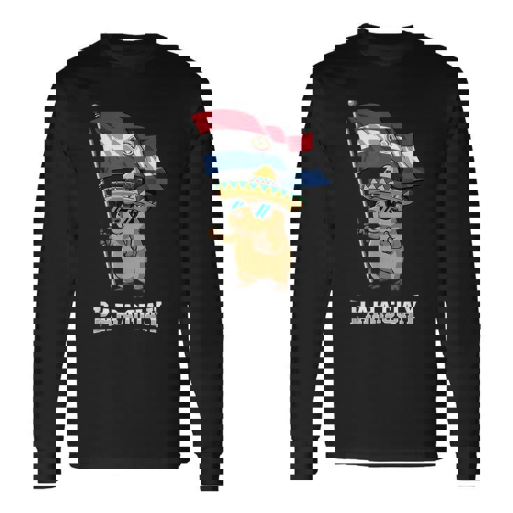 パラグアイ国旗 パラグアイのプライド 長袖Tシャツ