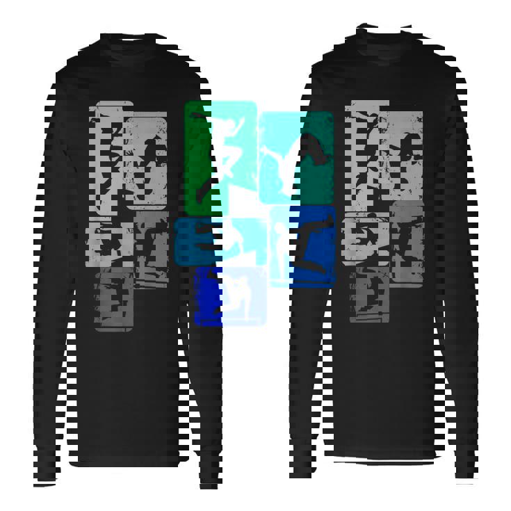 パルクールトレーサーフリーランナーフリーランニングキッズボーイズメンズ 長袖Tシャツ