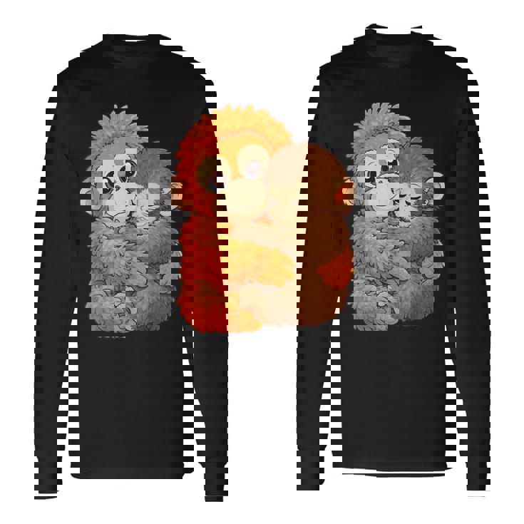 パンチくんとぬいぐるみ パンチザモンキー ニホンザル 長袖Tシャツ