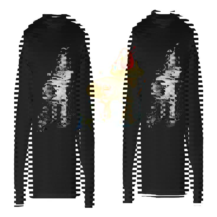 ヒエロニムス ボッシュ ディテール 地上の喜びの庭 長袖Tシャツ