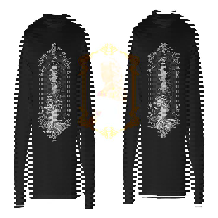 ヒップスター シッシ オーストリア皇后エリザベート 肖像画 長袖Tシャツ