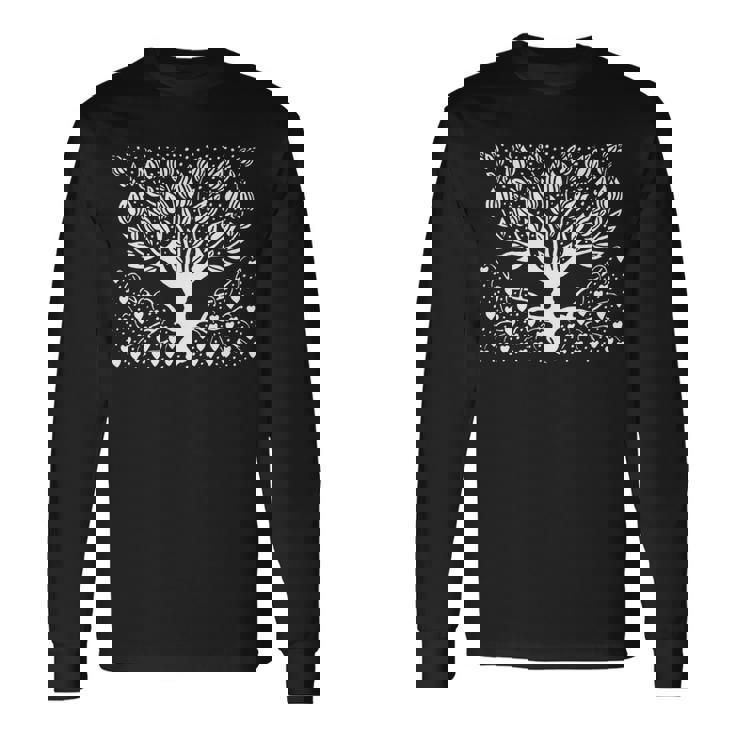 ビアズリーオーブリー作 マグノリアツリー 1895 長袖tシャツ 長袖Tシャツ