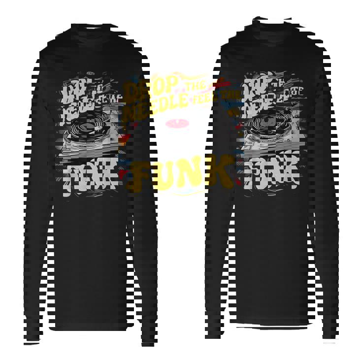 ビニールファンキー音楽愛好家 面白いファンクコスチューム 長袖Tシャツ