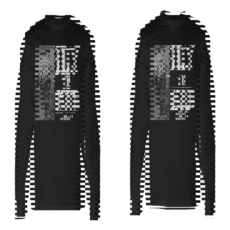 ビリー・ザ・キッド 1859-1881ウィリアム・H・ボニー、ヘンリー・マッカーティ 長袖Tシャツ