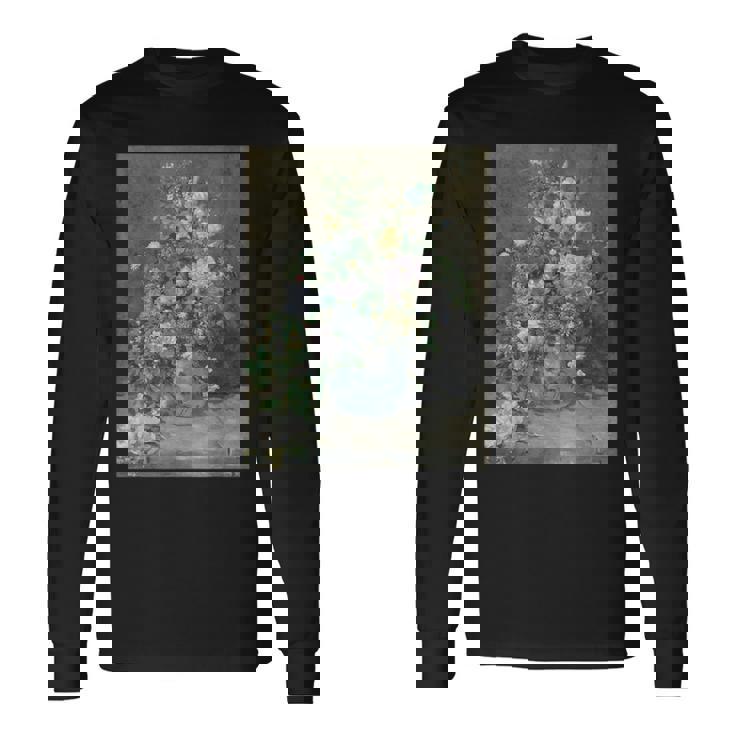 ピエール・オーギュスト ルノワールのスプリングブーケ 長袖Tシャツ