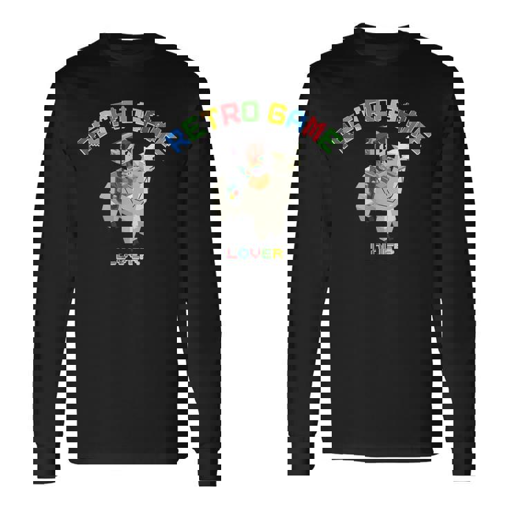 ピクセルアニマルズ アルパカ 白 はるまり Harumari レトロゲーム Lover Love ストリーマー 長袖Tシャツ