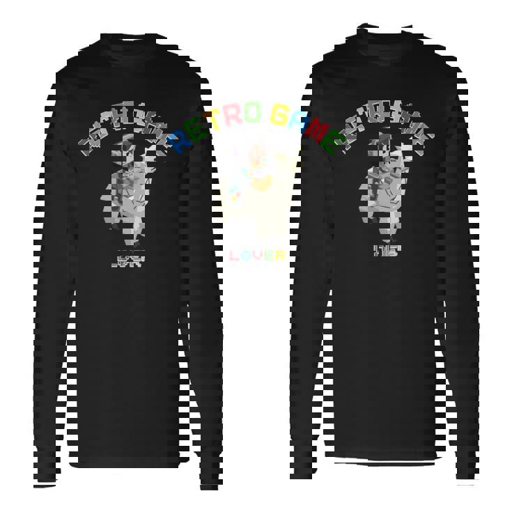 ピクセルアニマルズ アルパカ 白 はるまり Harumari レトロゲーム Lover Love ストリーマー 長袖tシャツ 長袖Tシャツ