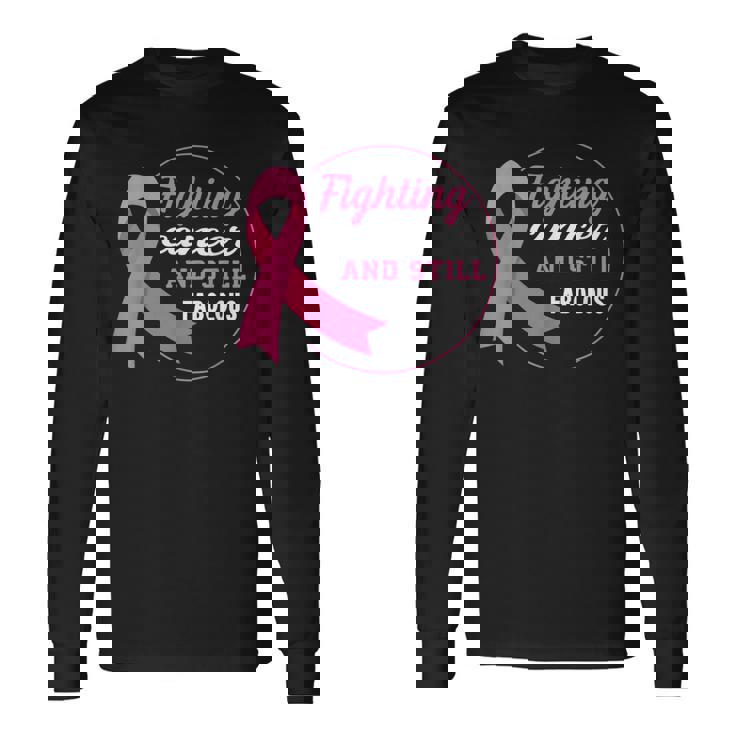 ピンクリボン 乳がん 長袖Tシャツ