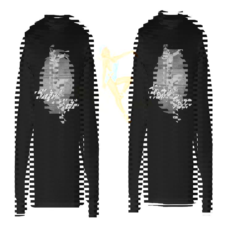 ピンナップガールww2「マイティエイツ」レトロヴィンテージ 長袖Tシャツ