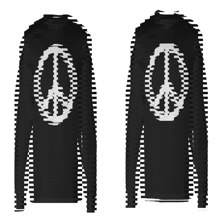 ピースサイン ピースサイン ピースサイン Peace 長袖Tシャツ