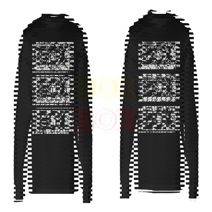 ファン用カータイヤ ボックスボックス 長袖Tシャツ