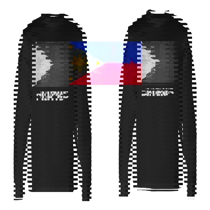 フィリピン国旗tシャツ 長袖Tシャツ
