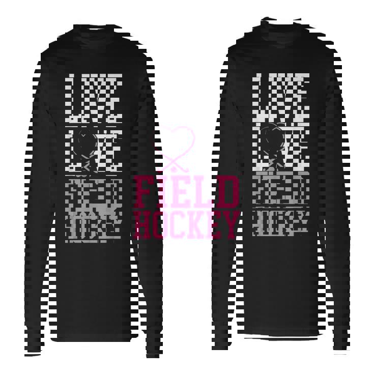 フィールドホッケー ライブ ラブ フィールドホッケー 長袖Tシャツ