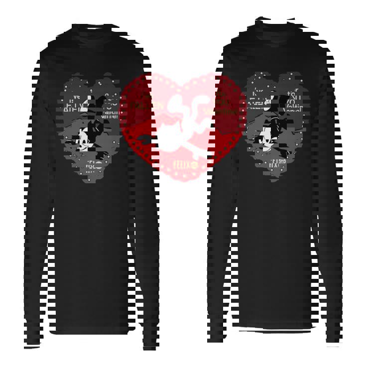 フェリックス・ザ・キャット・ヴァレンタイン・フォー・ユー 長袖tシャツ 長袖Tシャツ