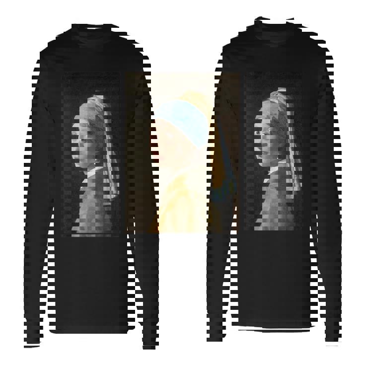 フェルメール【真珠の耳飾りの少女】贈り物 ギフト 長袖Tシャツ