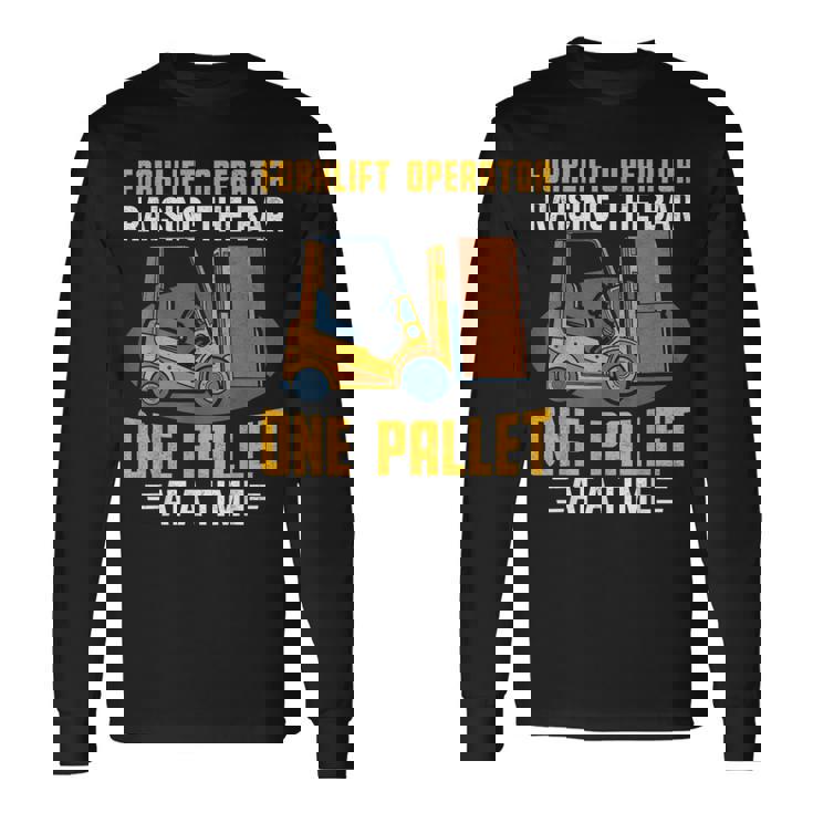 フォークリフト オペレーター レイジングバー パレット フォークリフトドライバー 長袖Tシャツ