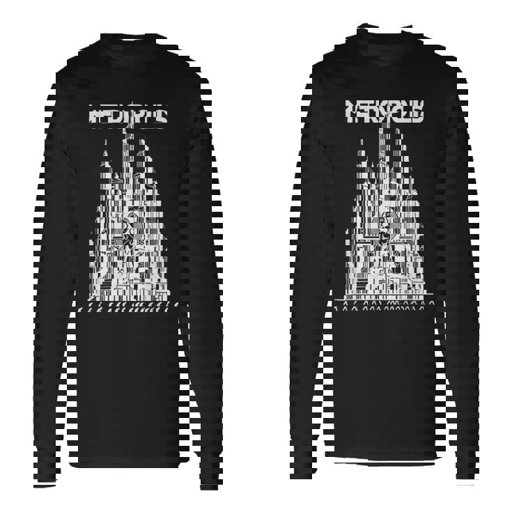 フリッツ・ラングのメトロポリス サイレントsfクラシック 長袖Tシャツ ギフトのアイデア