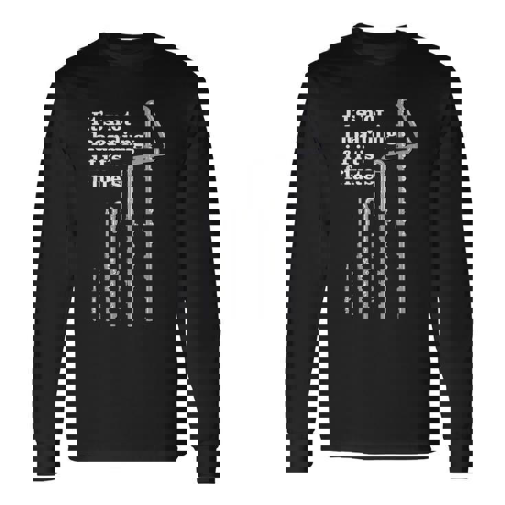 フルートプレーヤーまたはフルートの先生のためのフルートユーモア面白いフルート Flute Meme 長袖Tシャツ