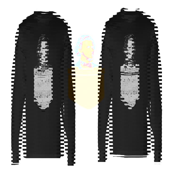 フレデリック・ショパン レトロ プロパガンダ 長袖Tシャツ