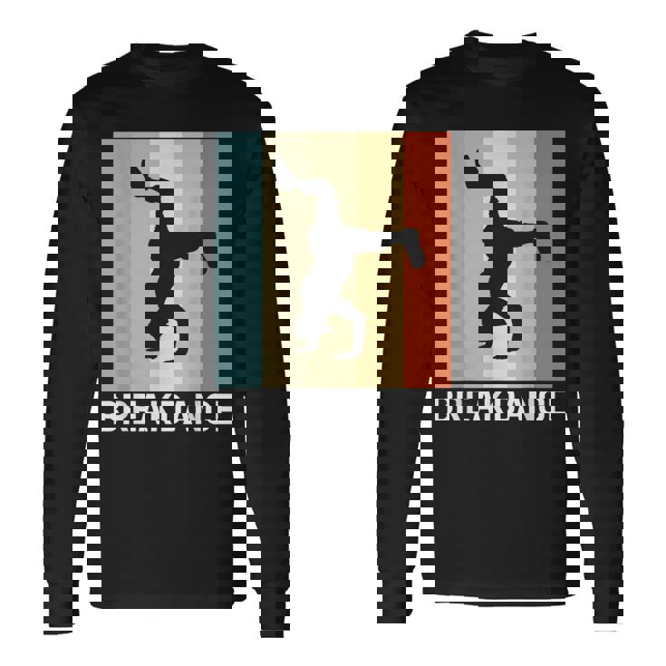 ブレイクダンス I レトロ I ダンサー ヒップホップダンス ブレイクダンス 長袖Tシャツ